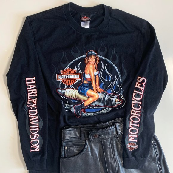 Harley-Davidson Sweaters - Harley-Davidson motorcycles black long sleeve